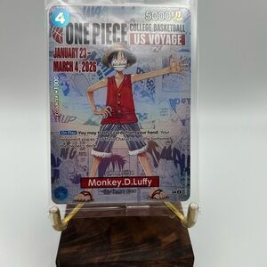 New and sealed One Piece College Basketball US Voyage Monkey.D.Luffy